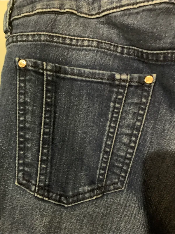 Jennifer Lopez Dark Blue Flare Jeans - Image 8