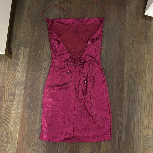 Hello Molly Sequin Pink Dress - Image 3