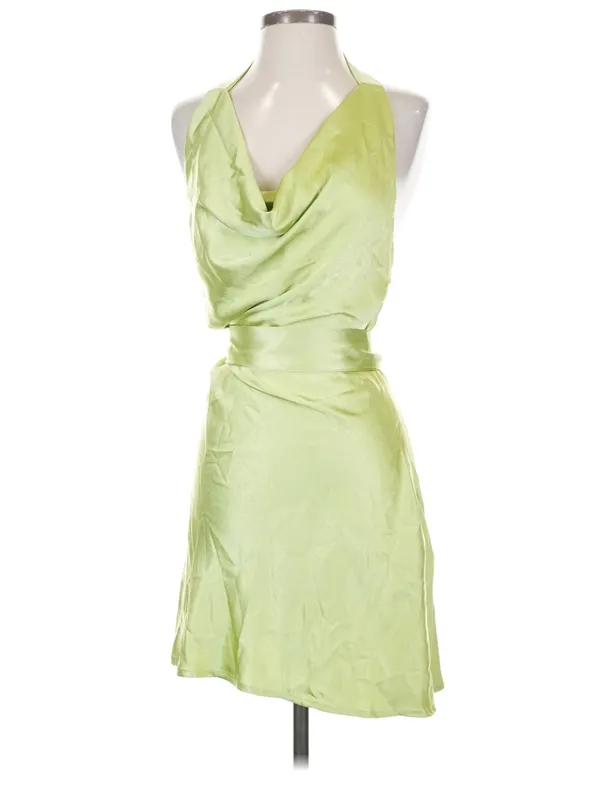 SNDYS revolve green cowl neck halter mini dress - Image 5