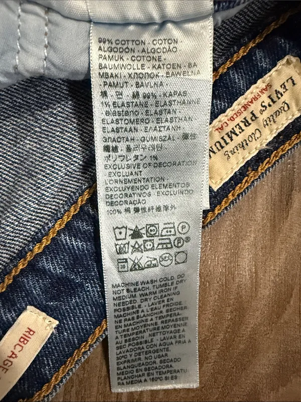 Levi’s Premium Ribcage Straight Ankle Jeans 27 My Honor Dark Wash $110 - Image 12