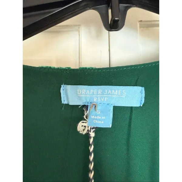 Draper James RSVP NWT velvet burnout faux wrap dress size small - Image 4