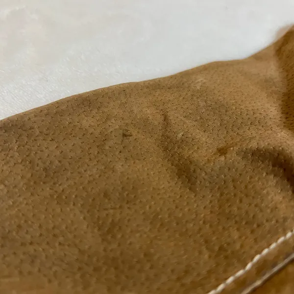 Vintage Jennyfer J 100% Leather Suede Trench Coat Size S Hippie Y2K 70s 80s Boho - Image 11