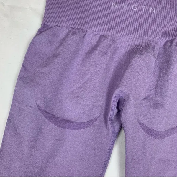 Nvgtn women's medium light purple seamless leggings athletic gym workout - Image 10