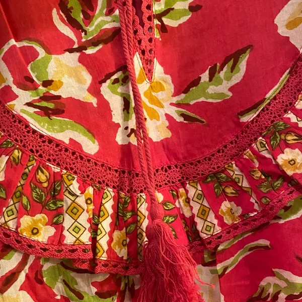 Maisie Mini dress in Pink and Yellow - Image 9