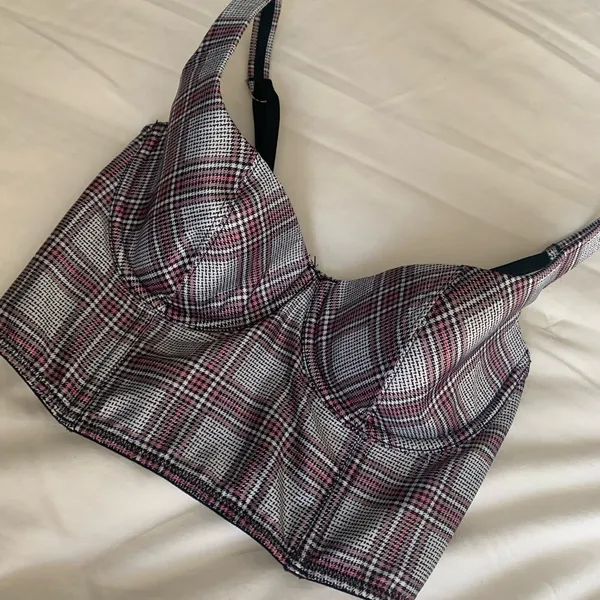 Victoria’s Secret Plaid Corset Top 34B - Image 3