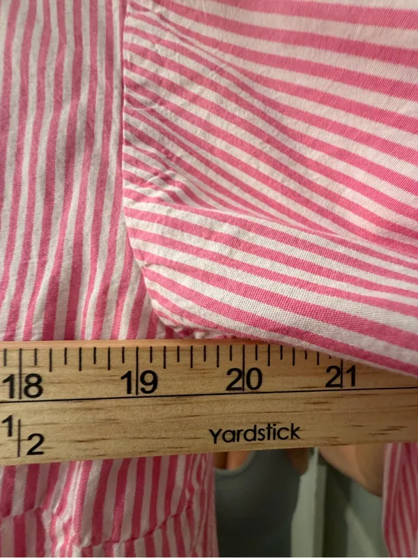 Princess Polly Pink & White Striped Button-Down Shirt - Image 6