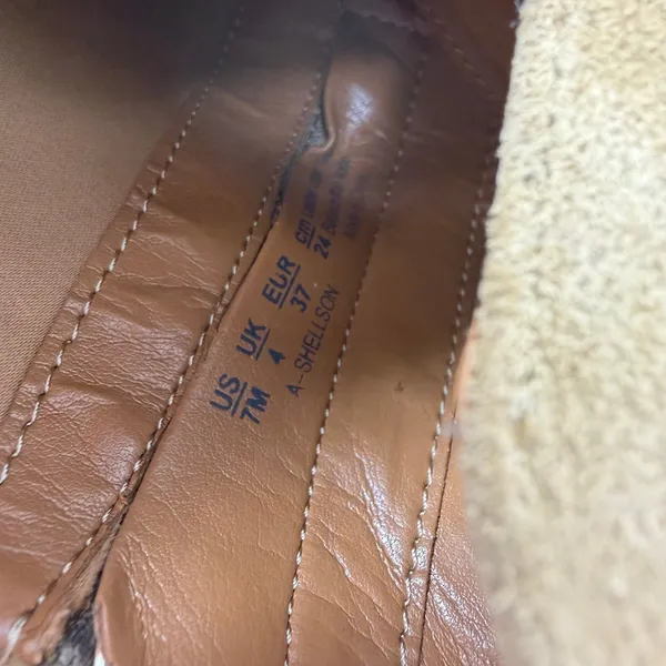Franco Sarto Shellson Ankle Boot Tan Suede Pointed Toe Women 7M Size 7 - Image 8