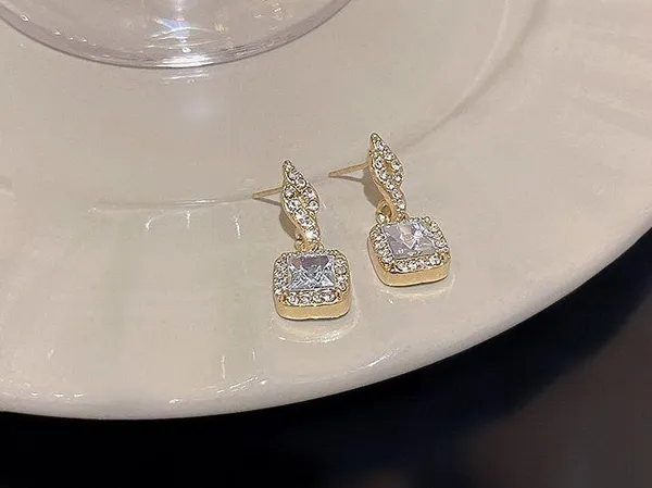 Elegant CZ Dangle Drop Earrings for Women - Image 4