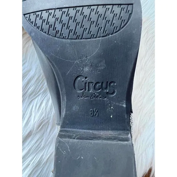 Circus by Sam Edelman Black & white Ankle Boots with Decorative Heel size 8.5 - Image 6