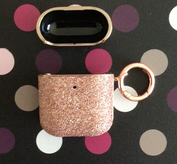 NWOT Rose Gold Glitter AirPod 1/2 Generation Case - Image 3