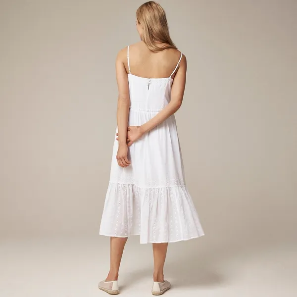 NWT!! J. CREW Sorrento Dress Cotton Voile Solid White Bridal Preppy XXS XX-Small - Image 8