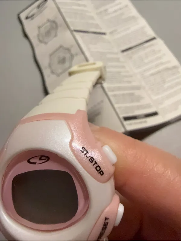 Champion Pink and White Digital Sport Watch - Image 3