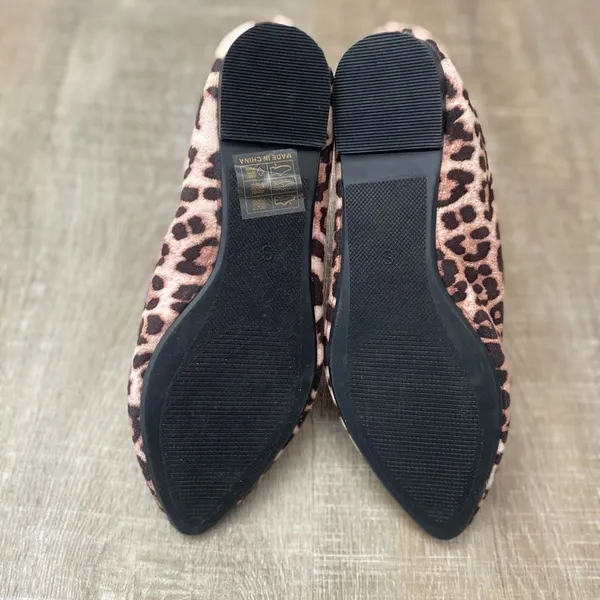 ROLLASOLE Into the Wild Leopard Print Flats Small (Fits 5.5-6.5) Packable Travel - Image 14
