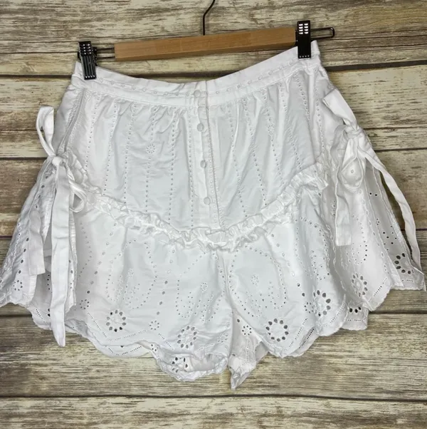 SIR The Label White Celie Shorts - Image 5