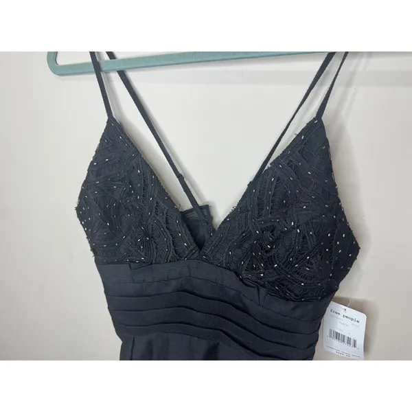 Free‎ People We Go Together Dress NWT Sz 4 Black Embellished Beaded $250 LBD - Image 6