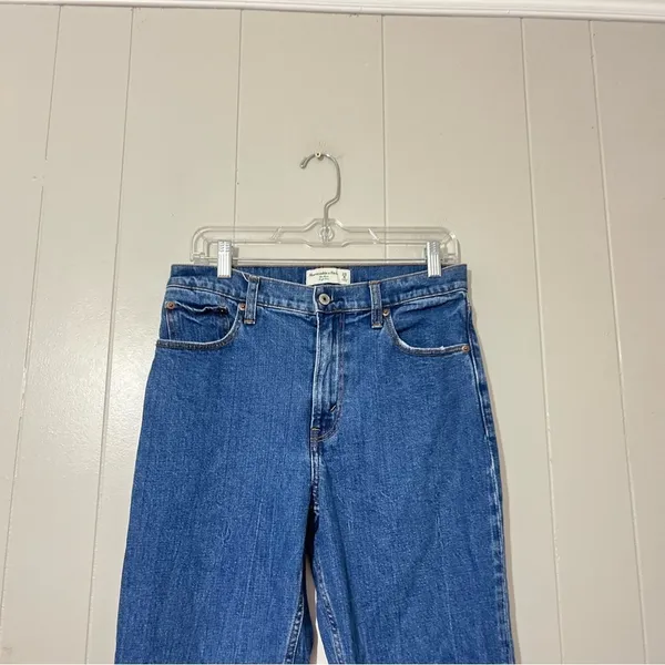 Abercrombie & Fitch The Mom High Rise Jeans Womens 28 Blue Ankle Y2K - Image 3