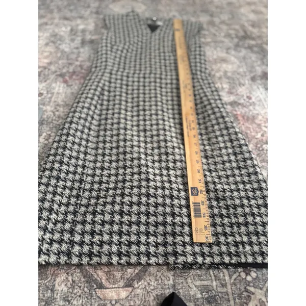 MM.LaFleur Aditi 2.0 Black Ivory Houndstooth Sheath Dress Size‎ 12 - Image 8
