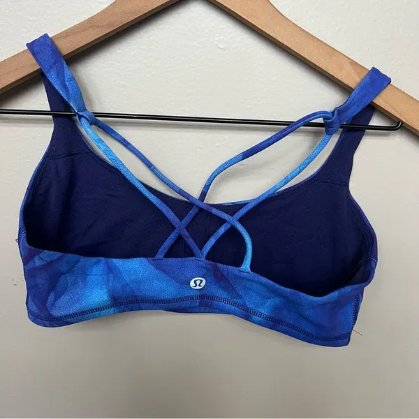 Lululemon Free To Be Tranquil Bra Midnight Tulle Multi Size 6 Sports Bra - Image 5
