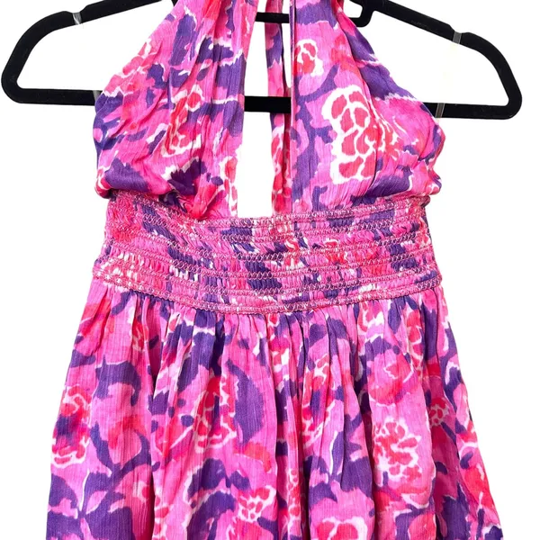 ROCOCO SAND Floral Halter Mini Dress‎ NWT Small - Image 5