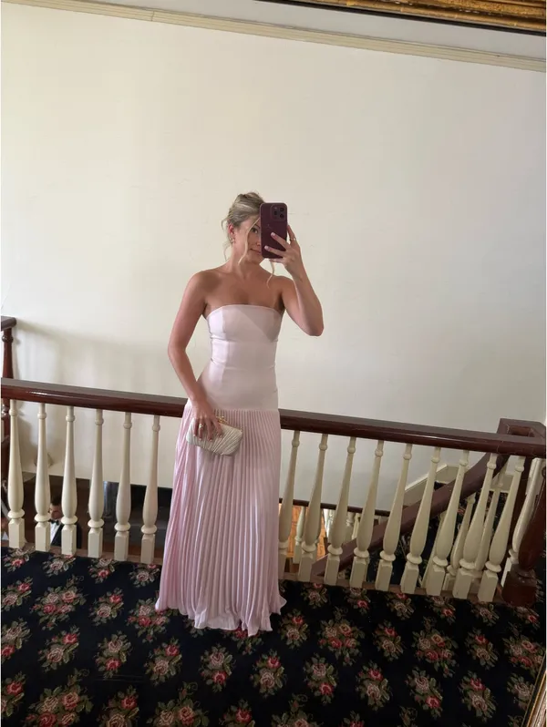 Park & Fifth Daphne Dress in Powder Pink - Image 2