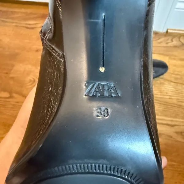 Zara Dark Brown Ankle Boots size 38 - Image 8