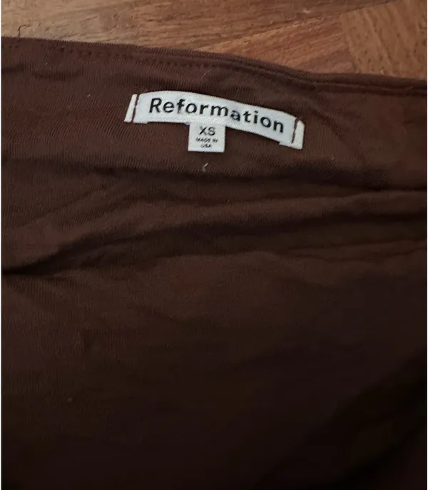 NWOT Reformation Cello Top in Chestnut Brown - Image 5