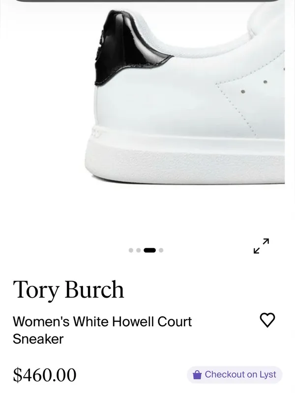 Tory Burch Howell Court leather sneakers Gold Logo Back White 8 - Image 15