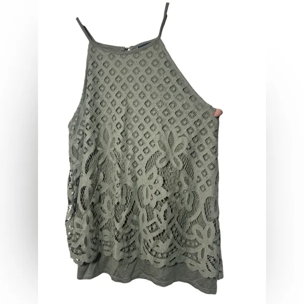Daytrip Lace High Neck Tank - Image 3