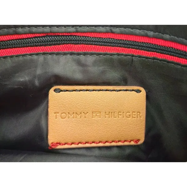 Tommy Hilfiger Bag Womens Size Crossbody Red Adjustable Strap Goldtone‎ Logo - Image 6