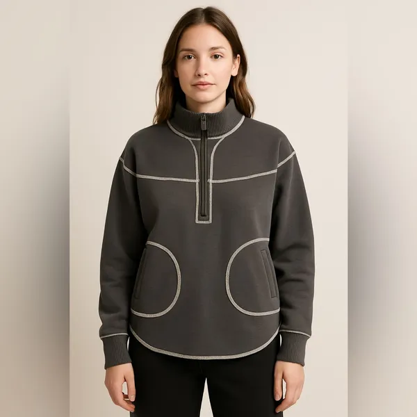 Free People REVERSIBLE Mountain Dreamin’ Fleece size Medium Large - Image 3