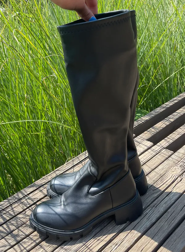Steve Madden Chunky Heel Lug Boots - Image 4
