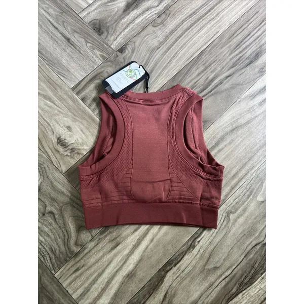 Alphalete Woman’s Ozone Crop Bra - Gingerbread, Size Small - Image 7