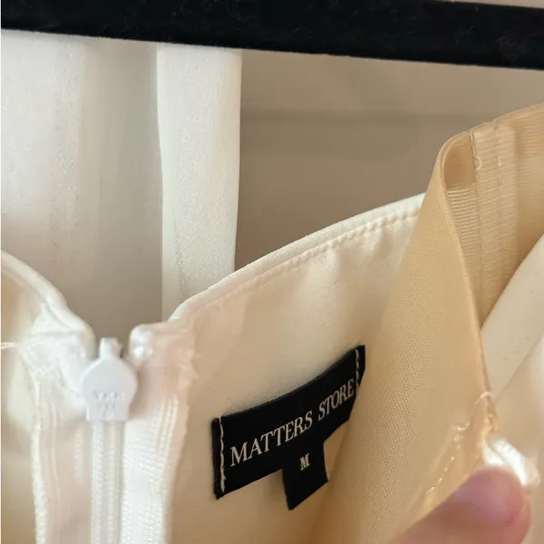 Matters Store Monaco White Dress Size M Size M - Image 9