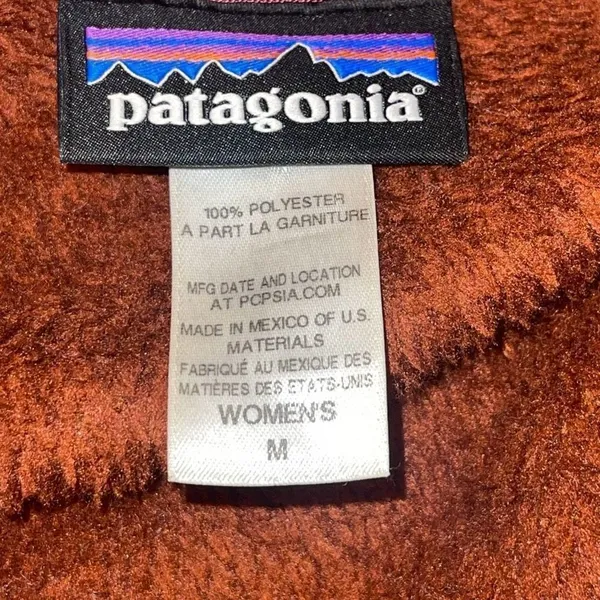 Patagonia Womens Polartec Re-Tool Snap-T Fleece Pullover Sweatshirt‎ Rusted Iron - Image 9