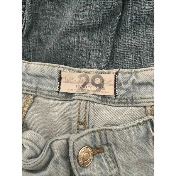 Free People We The Free High Rise Flare Jeans Y2K Womens 29 Light Wash Denim - Image 9