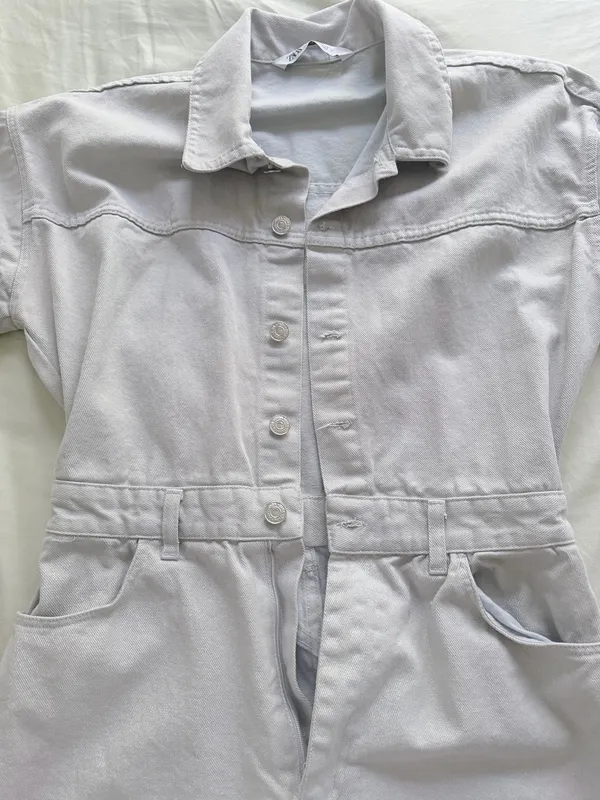 ZARA Denim Jumpsuit - Image 3