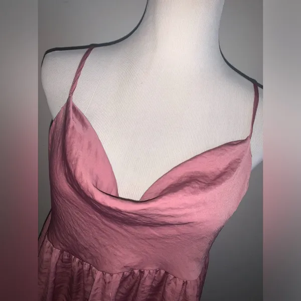 New American Eagle Outfitters Silky Cowl Neck Babydoll Top - Image 2