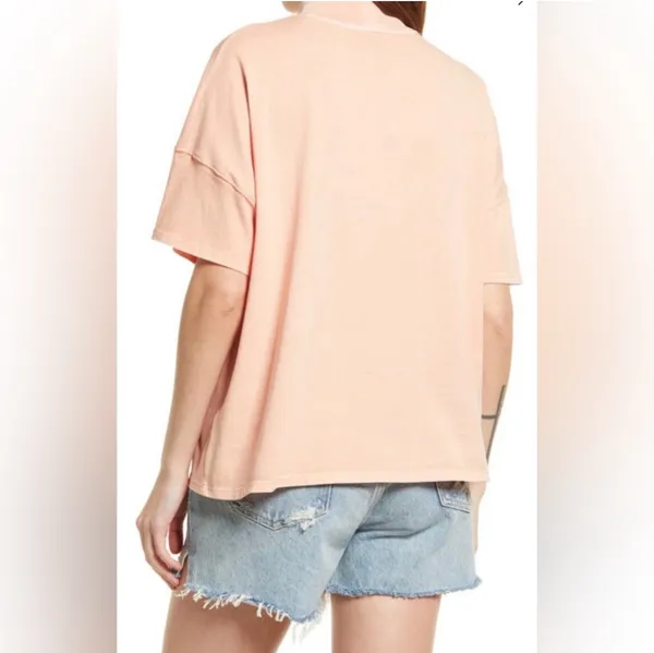 Free People Fearless Tee Coral Most - Image 4