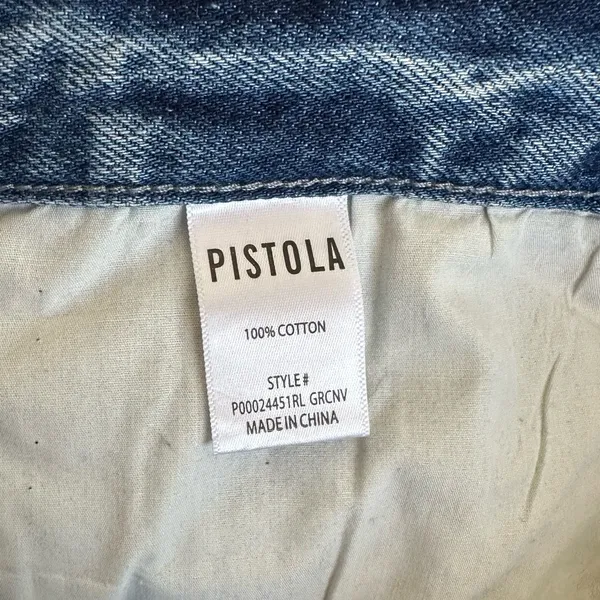 Pistola Distressed Cutoff Denim Shorts - Image 4