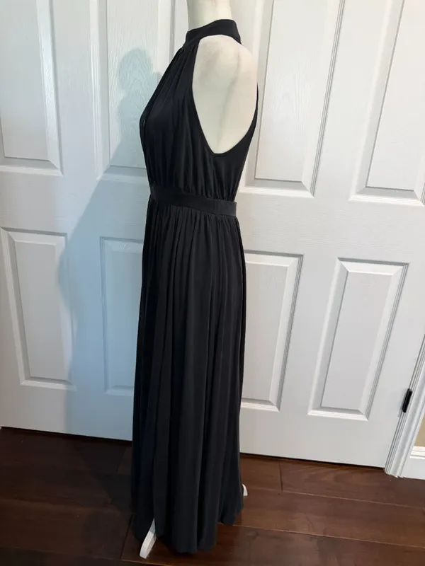 Free People FP Beach Knit Maxi Dress Cutout Backless Black Size XS - Image 6