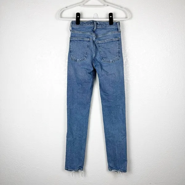 Agolde Lyle Low Rise Slim in Hour Organic Cotton Blend Size 23 - Image 4