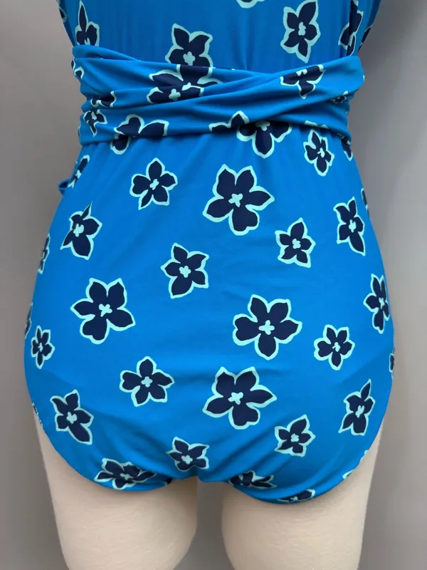 Aerie Blue Floral One Piece Swimsuit - Image 10