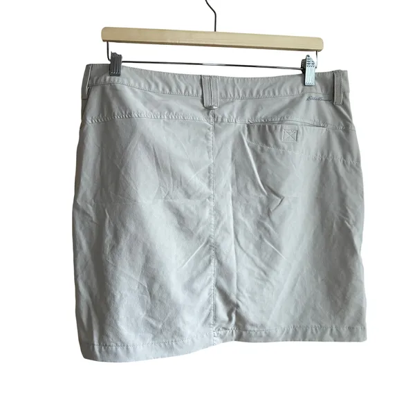 NWT Eddie Bauer Travex Adventurer Skort 12 Putty Womens Stretch UPF 50+ Skirt - Image 6