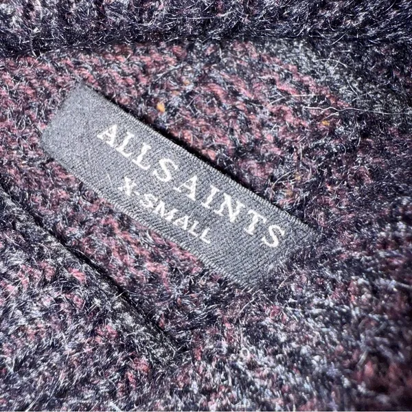 ALLSAINTS Mock-Neck‎ Mohair Sweater Lamma Jumper XS - Image 4