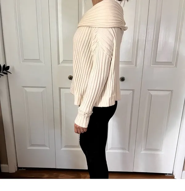 Free People Off The Shoulder Ribbed Sweater - Image 3