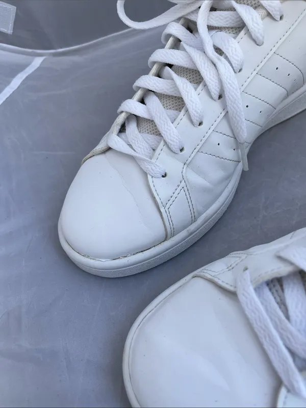 adidas Grand Court White and Black Classic Low Top Sneakers - Size 8.5 - Image 6