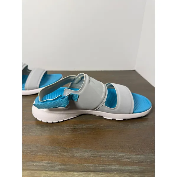 Nike Tanjun Sandals Women's Size 7 Gray Blue Sport Comfort Slides - Image 3
