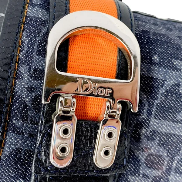 Dior Galliano SS 2006 Flight Diorissimo Monogram Denim Platform Clog Heels EU 36 - Image 9