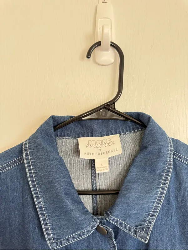 Anthropologie Mare Mare Aya Denim Utility Jumpsuit - Image 3