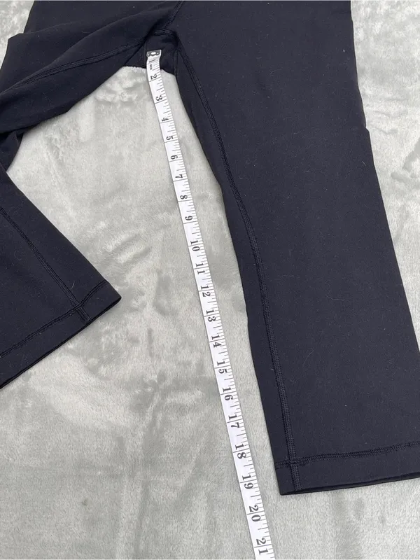 lululemon athletica Black cropped leggings yoga Pilates activewear loungewear 6 - Image 6